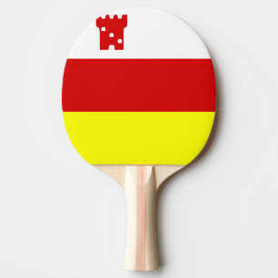 Flagge Santa Barbara, Kalifornien Ping-Pong Paddle Tischtennis Schläger