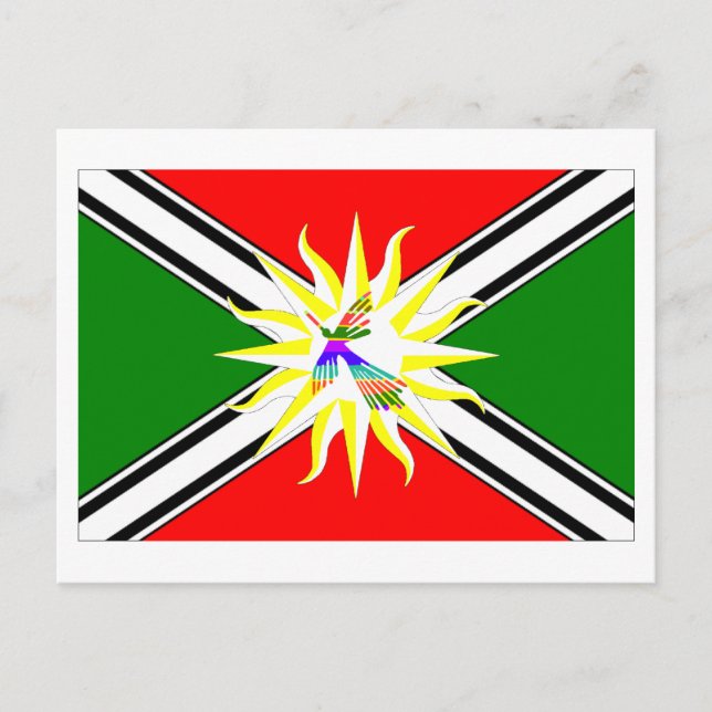 Flagge Santo Domingo Postkarte (Vorderseite)