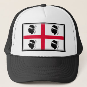 Flagge Sardiniens (Italien) Truckerkappe