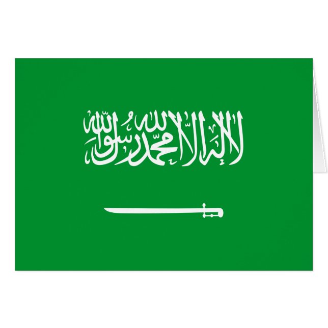 Flagge Saudi-Arabiens (Vorderseite (Horizontal))