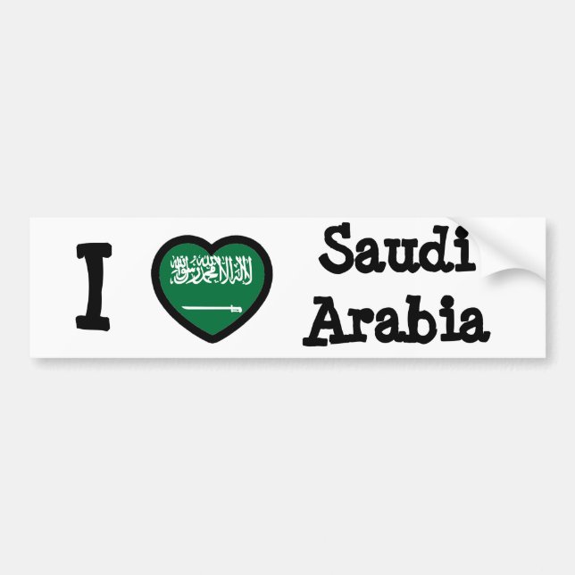 Flagge Saudi-Arabiens Autoaufkleber (Vorne)