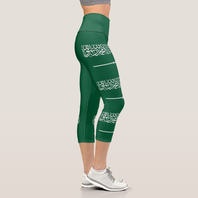 Flagge Saudi-Arabiens Capri Leggings (Rechts)