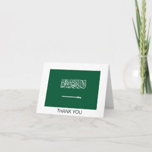 Flagge Saudi-Arabiens Dankeskarte