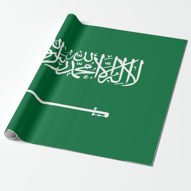 Flagge Saudi-Arabiens Geschenkpapier (Ungerollt)