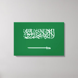 Flagge Saudi-Arabiens Leinwanddruck
