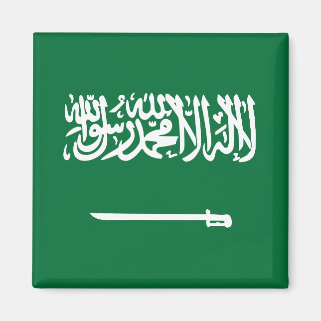 Flagge Saudi-Arabiens Magnet (Vorne)