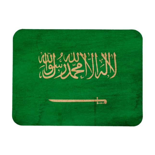 Flagge Saudi-Arabiens Magnet (Horizontal)