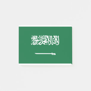 Flagge Saudi-Arabiens Post-it Klebezettel