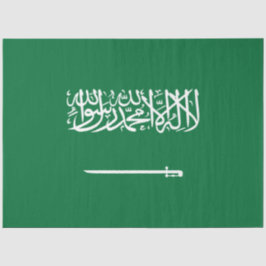 Flagge Saudi-Arabiens Seidenpapier