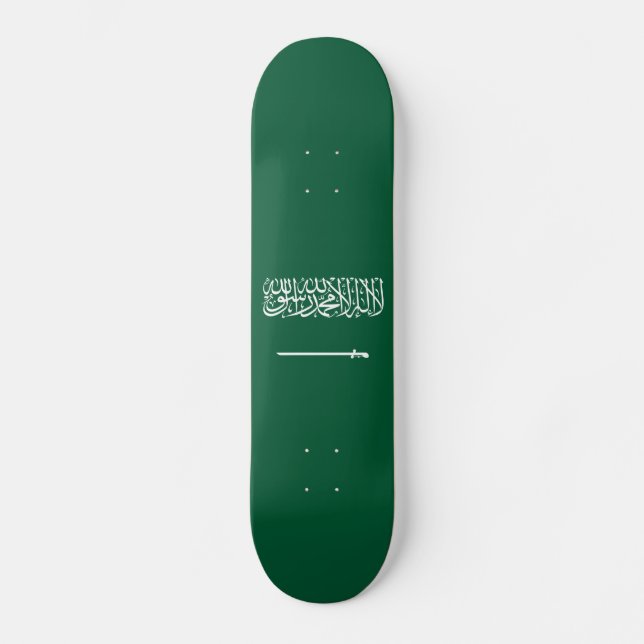 Flagge Saudi-Arabiens Skateboard (Vorderseite)