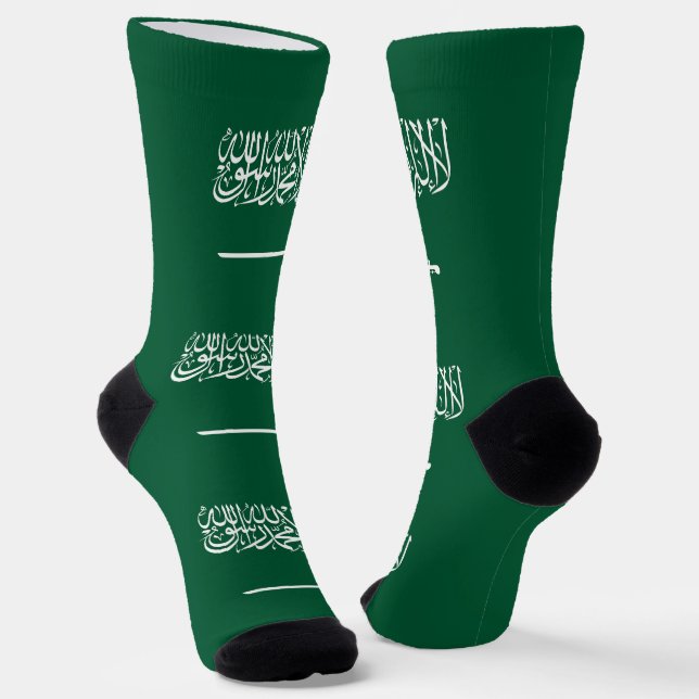 Flagge Saudi-Arabiens Socken (Gewinkelt)