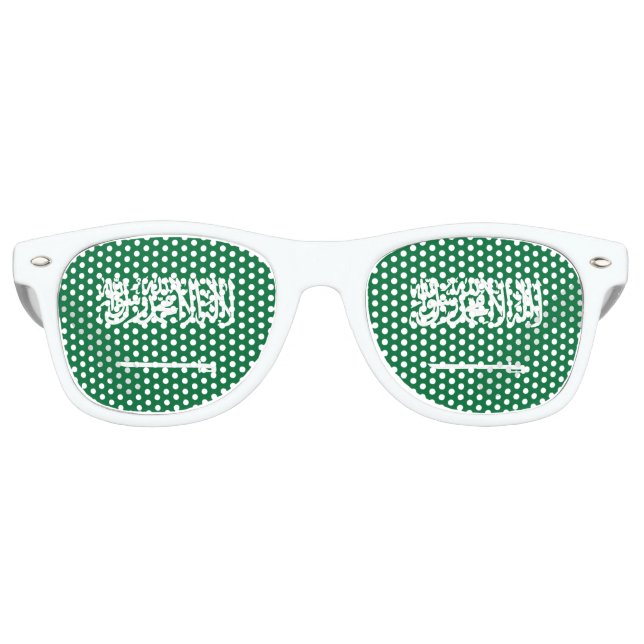 Flagge Saudi-Arabiens Sonnenbrille (Vorderseite)