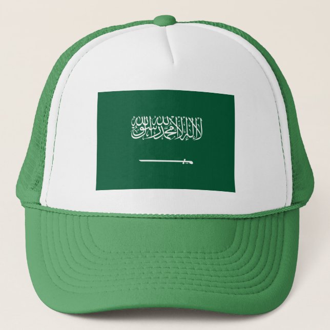 Flagge Saudi-Arabiens Truckerkappe (Vorderseite)