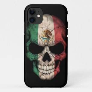 Flagge-Schädel auf Schwarzem Case-Mate iPhone Hülle