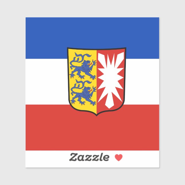 Flagge Schleswig-Holstein Vinyl Sticker (Blatt)
