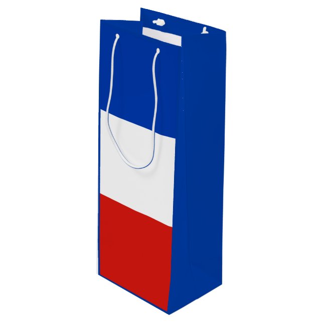 Flagge Schleswig-Holstein Weinbeutel Geschenktüte Für Weinflaschen (Vorderseite Schrägansicht)