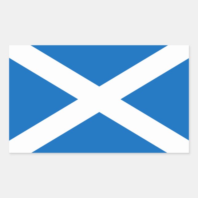 Flagge Schottland Rechteckiger Aufkleber (Vorderseite)