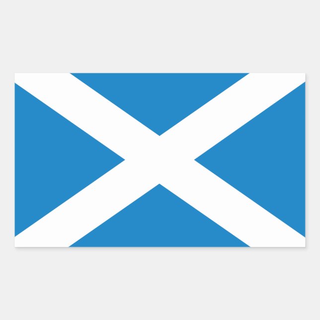 Flagge Schottland Rechteckiger Aufkleber (Vorderseite)