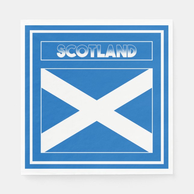 Flagge Schottland Serviette (Vorderseite)