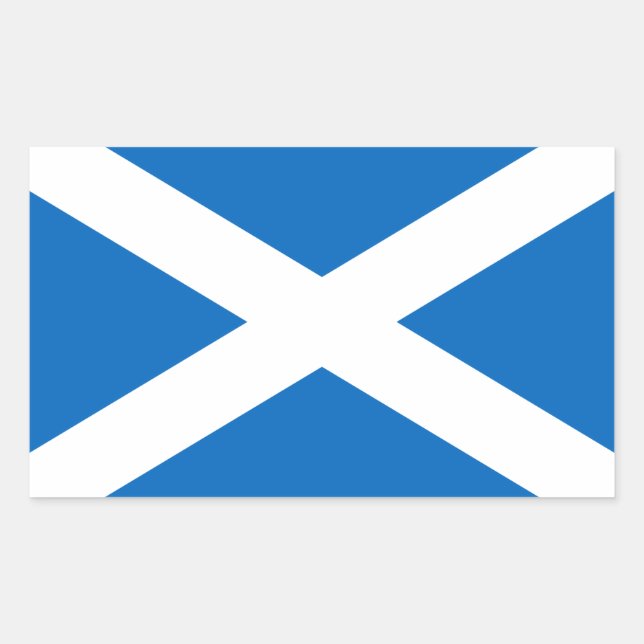 Flagge Schottlands - Bratach na h-Alba Rechteckiger Aufkleber (Vorderseite)