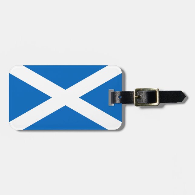 Flagge Schottlands Gepäckanhänger (Vorderseite horizontal)