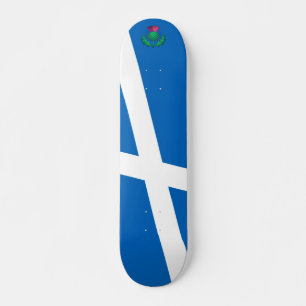 Flagge Schottlands mit Distel Skateboard