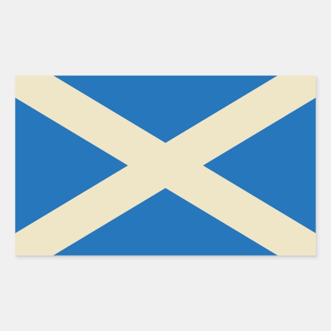 Flagge Schottlands Rechteckiger Aufkleber (Vorderseite)