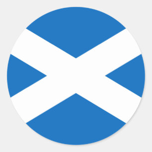 Flagge Schottlands Runder Aufkleber