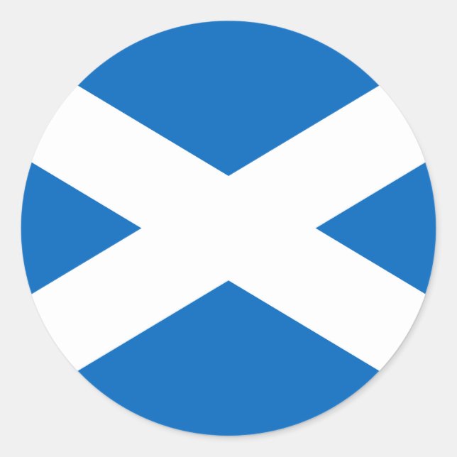 Flagge Schottlands Runder Aufkleber (Vorderseite)