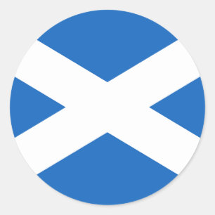 Flagge Schottlands Runder Aufkleber