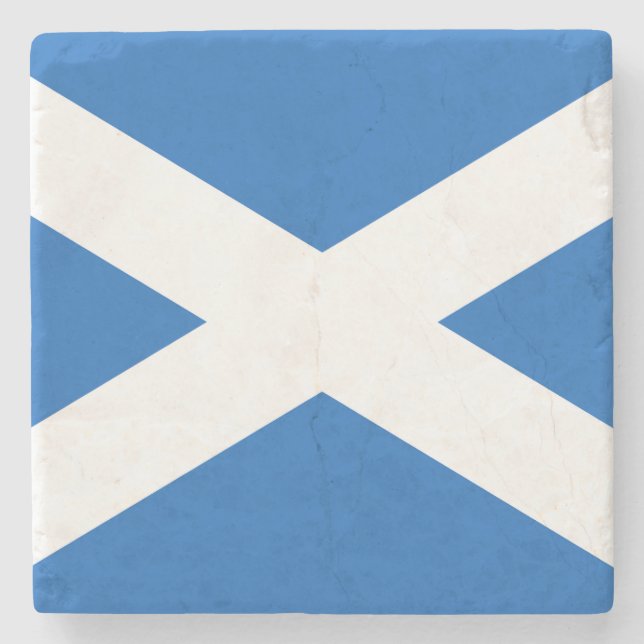 Flagge Schottlands Steinuntersetzer (Vorderseite)