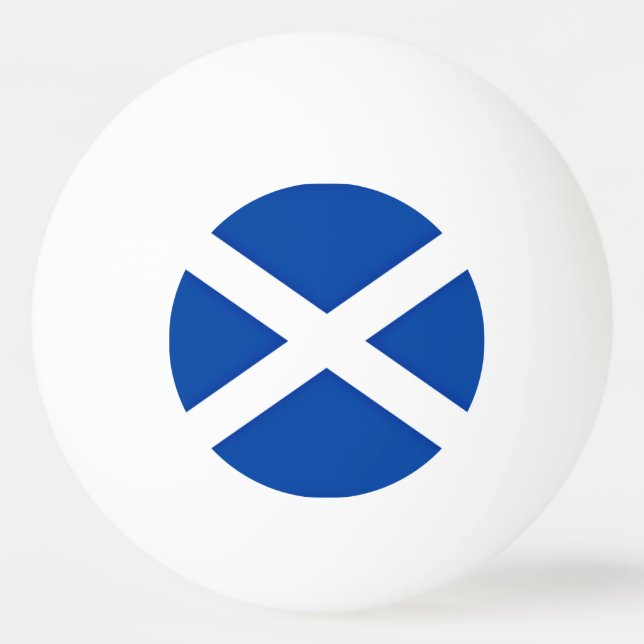 Flagge Schottlands Tischtennisball (Vorderseite)