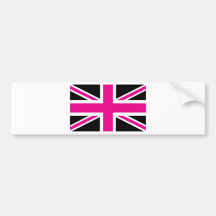 Flagge Schwarz-und Rosa-klassische Autoaufkleber