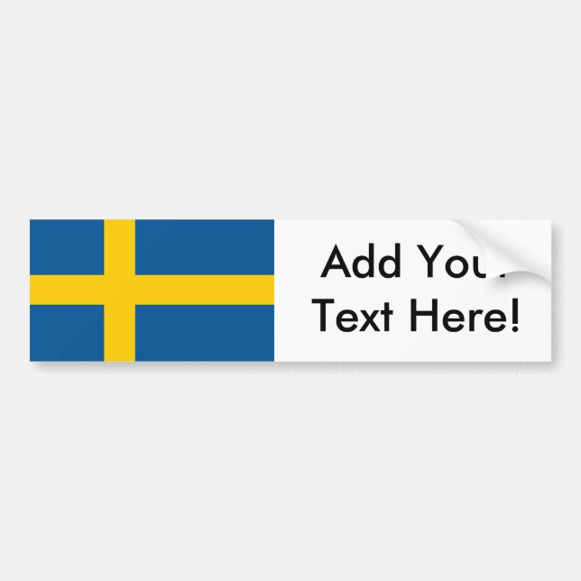 Flagge Schwedens Autoaufkleber (Vorne)