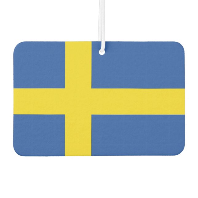 Flagge Schwedens Autolufterfrischer (Vorderseite)