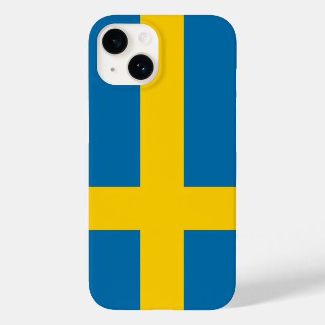 Flagge Schwedens Case-Mate iPhone 14 Hülle (Rückseite)