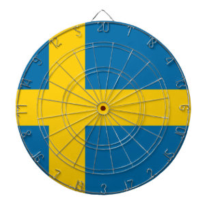 Flagge Schwedens Dartscheibe