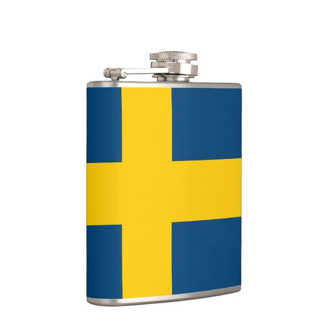 Flagge Schwedens Flachmann (Rechts)