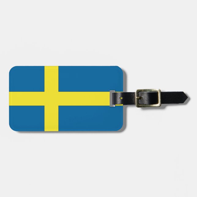 Flagge Schwedens Gepäckanhänger (Vorderseite horizontal)