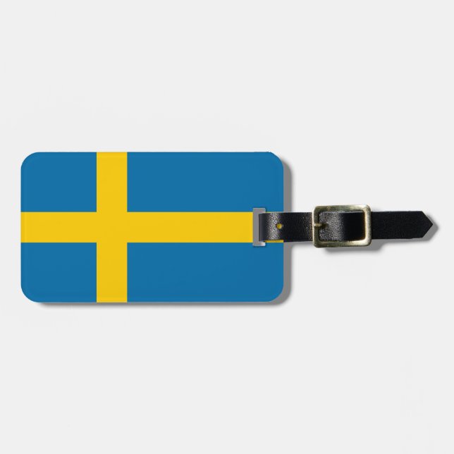 Flagge Schwedens Gepäckanhänger (Vorderseite horizontal)