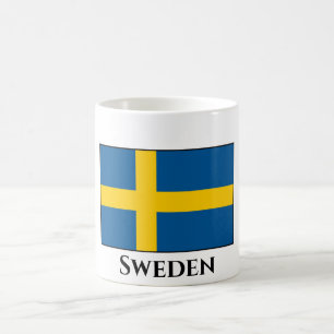 Flagge Schwedens Kaffeetasse