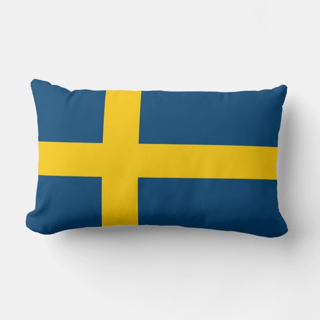 Flagge Schwedens Lendenkissen (Vorderseite)