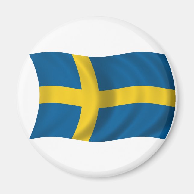 Flagge Schwedens Magnet (Vorne)