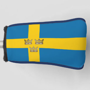 Flagge Schwedens mit den drei Kronen Schwedens Golf Headcover