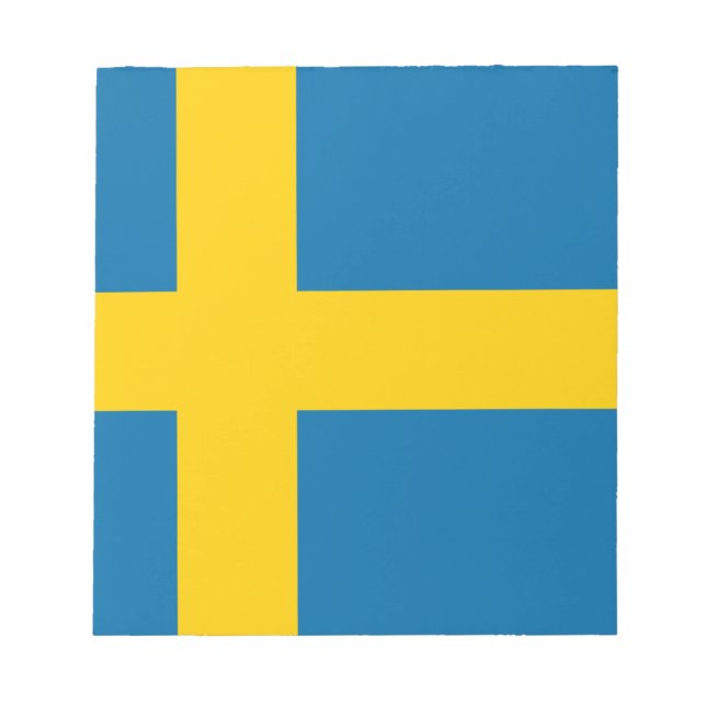 Flagge Schwedens Notizblock (Vorderseite)
