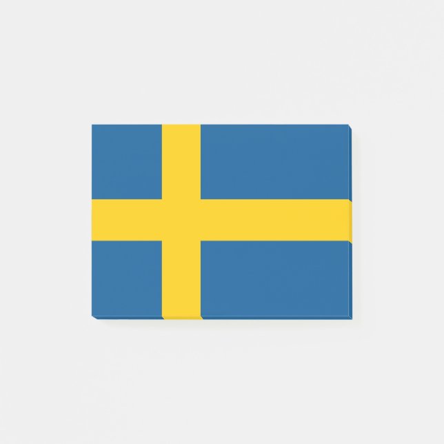 Flagge Schwedens - Post-it®-Hinweise Post-it Klebezettel (Vorderseite)