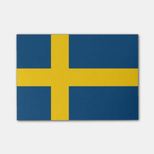 Flagge Schwedens Post-it Klebezettel
