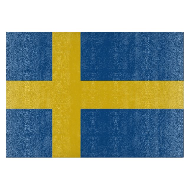 Flagge Schwedens Schneidebrett (Vorderseite)