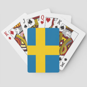 Flagge Schwedens Spielkarten