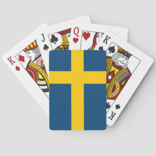 Flagge Schwedens Spielkarten